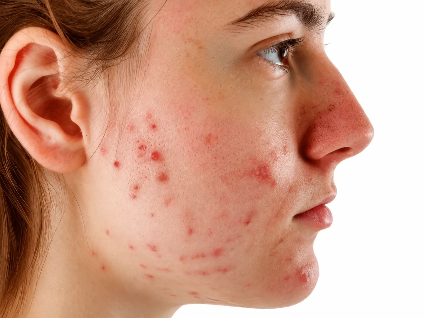 Acne treatment before result